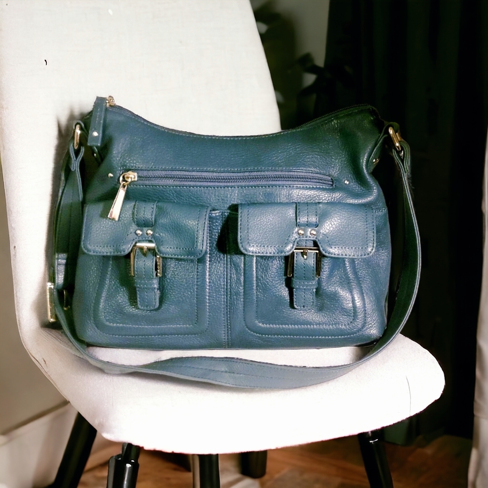 Stone & Co blue shoulder bag